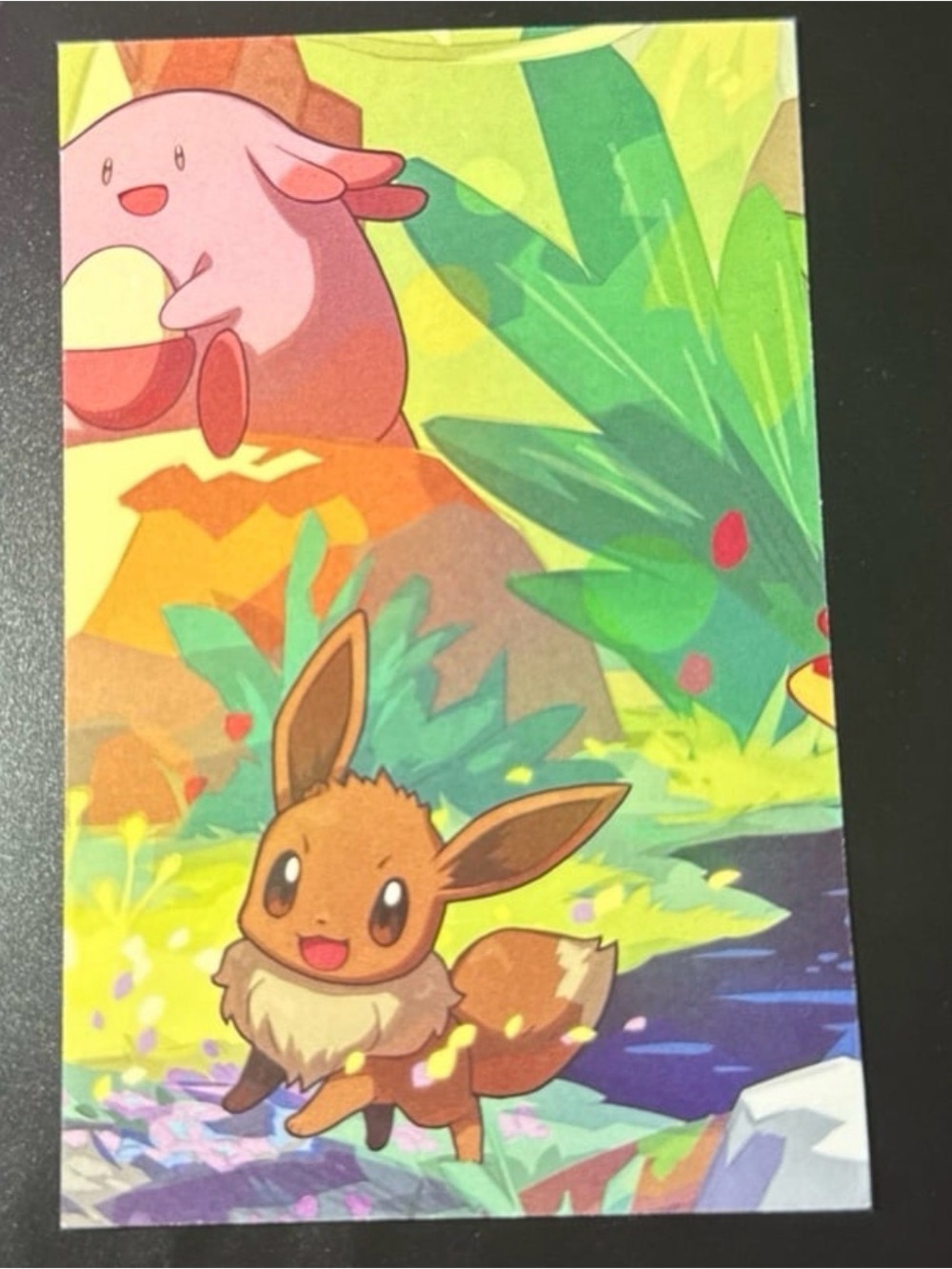 Eevee & Chansey #133 25th anniversary tin set art brand new TCG Nintendo cards